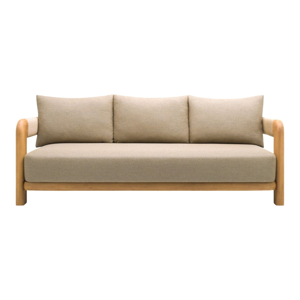 Sofa rivage - Teck & corde greige - vue 3