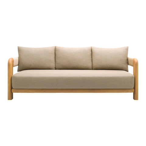 Sofa rivage - Teck & corde greige - vue 3