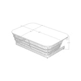 Table basse Capri - Cordage tressé artisanal & aluminium crème - vue 3