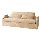 Sofa jupe - Lin noisette & silhouette dramatique