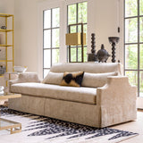Sofa jupe - Lin noisette & silhouette dramatique - vue 2