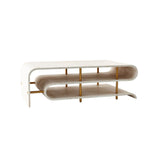 Table basse Serpina - Loupe blanche - vue 2