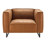 Sofa Contemporain - Lin Naturel Grande Longueur