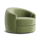 Fauteuil Bora - Velours olive - vue 3