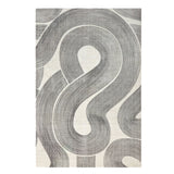 Tapis Serpentage - Crème & charcoal, 11' × 14'