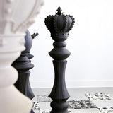 Sculpture Reine des Échecs - Pierre Noire - vue 5