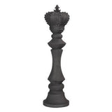 Sculpture Roi des Échecs - Pierre Noire