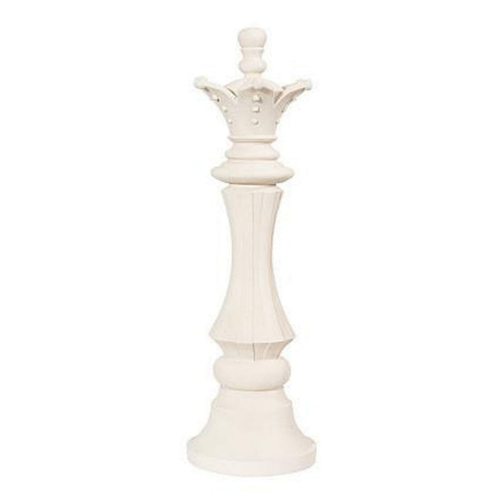 Sculpture Reine des Échecs - Pierre Blanche