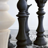 Sculpture Fou des Échecs - Pierre Noire - vue 4