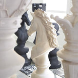 Sculpture Cavalier des Échecs - Pierre Blanche - vue 6