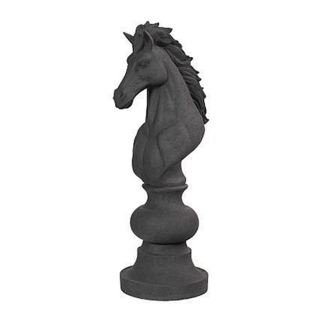 Sculpture Cavalier des Échecs - Pierre Noire