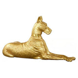 Dogue Doré - Sculpture Animalière Feuille d'Or, Droite