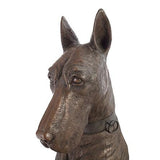 Dogue Bronze - Sculpture Animalière Bronze Poudré, Droite - vue 3