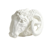 Sculpture Capricorne - Blanc Mat - vue 4