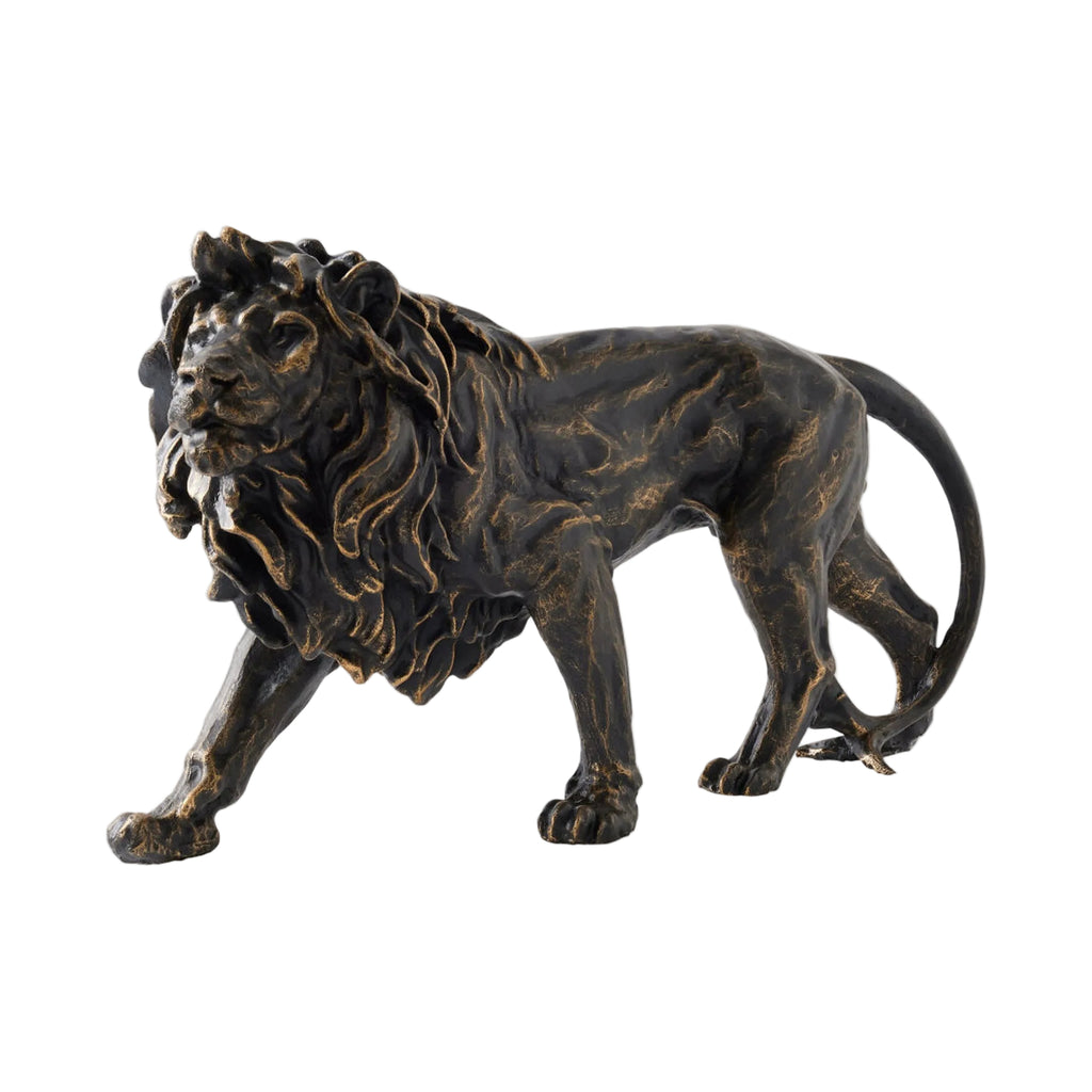 Lion en Chasse - Sculpture Bronze