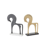 Objet décoratif - Cheval Déco - Or - vue 3