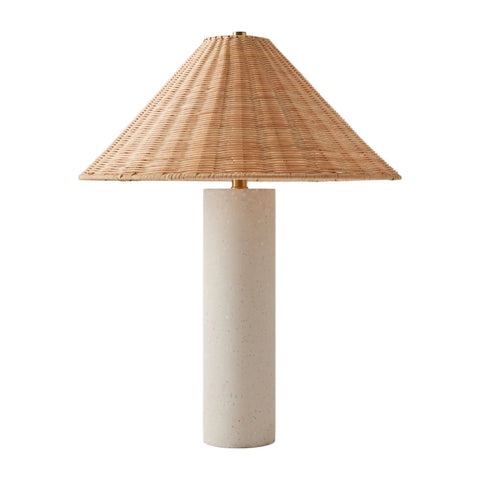Lampe de Table - Terrazzo & Rotin