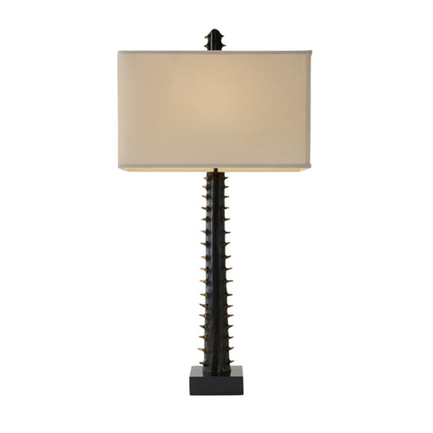 Lampe design contemporaine en bronze texturé
