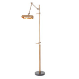 Lampadaire - laiton naturel - vue 3