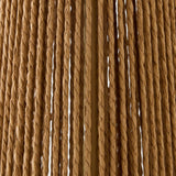 Lampe de table - corde & bois brun - vue 3