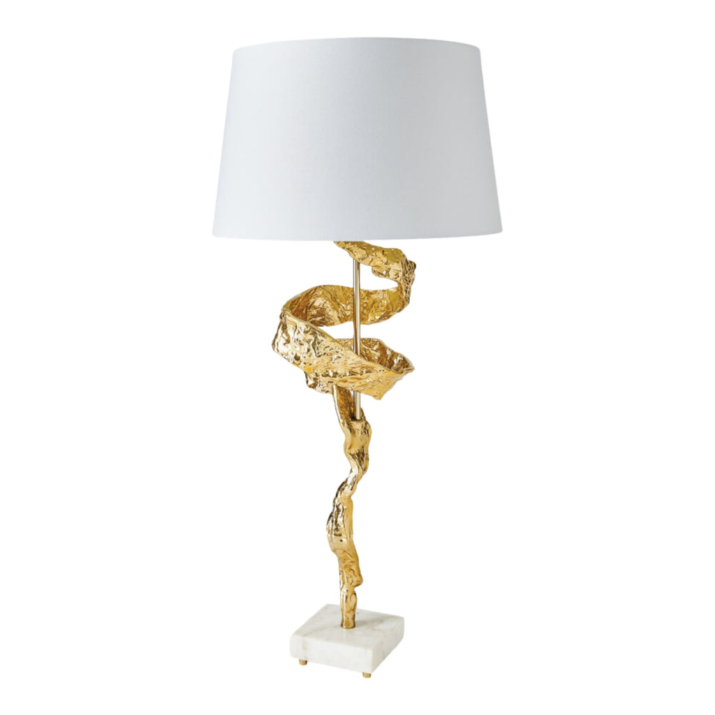 lampe de table artistique haut de gamme en laiton