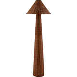 Lampe sur pied Rattan