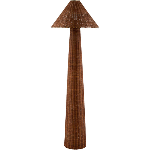 Lampe sur pied Rattan