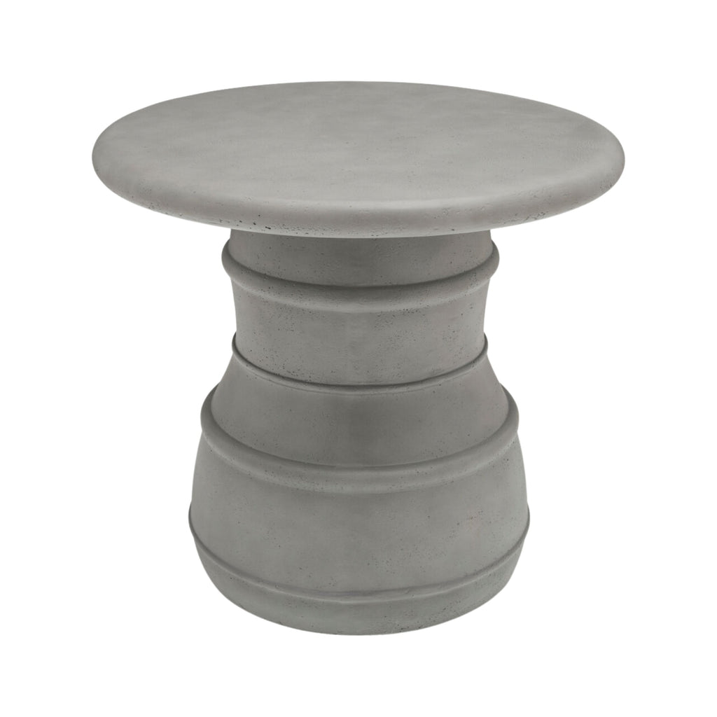 Table d'Appoint Minérale - Béton Gris Sculptural - vue 3