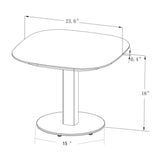 Table d'Appoint Graphite - Plateau Céramique Gris - vue 2