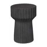 Table d'Appoint Cannelée - Pierre Charcoal