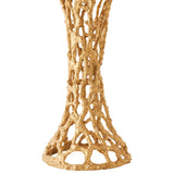Table d'Appoint Or & Marbre Blanc - vue 4