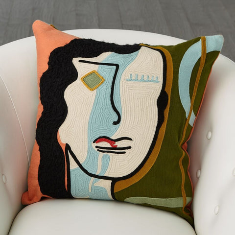 Coussin Veronica - Brodé Multicolore