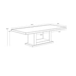 100-inch Rectangular Wooden Table | Opera
