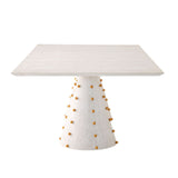 table rectangulaire bois blanc profil