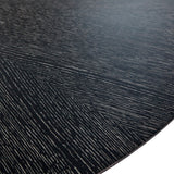 table ronde bois ébène 60 pouces détail matière