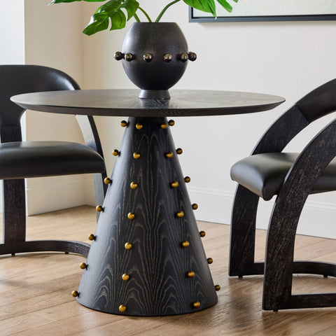 table ronde bois ébène