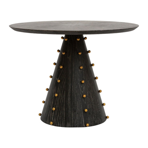 table ronde bois ébène