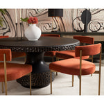 59-inch Black Bronze Round Table | Martelli